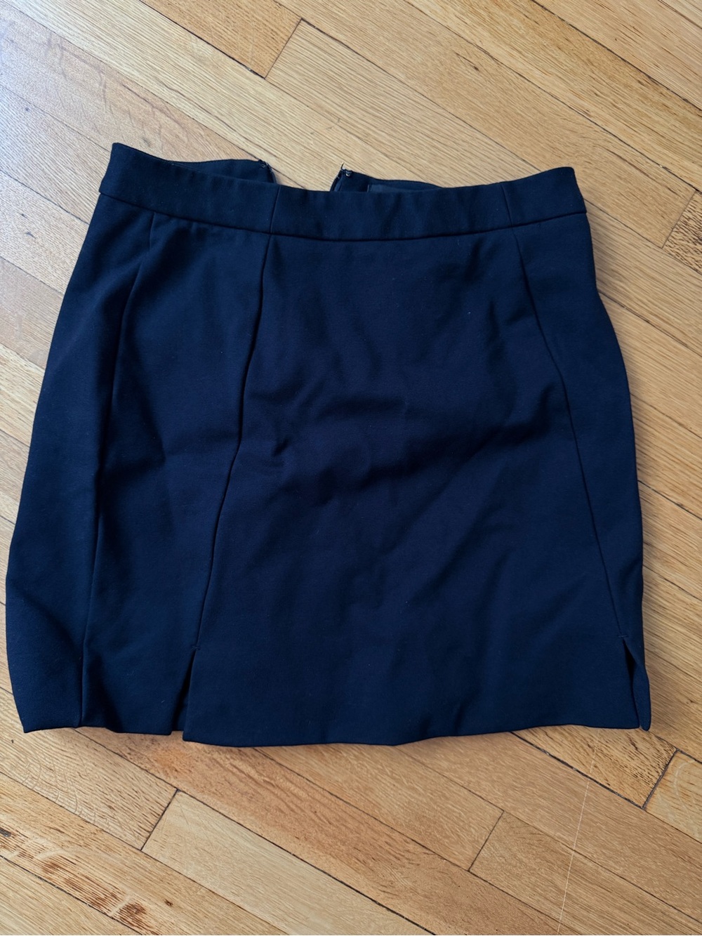 Banana Republic Black Mini Skirt with Front Panels